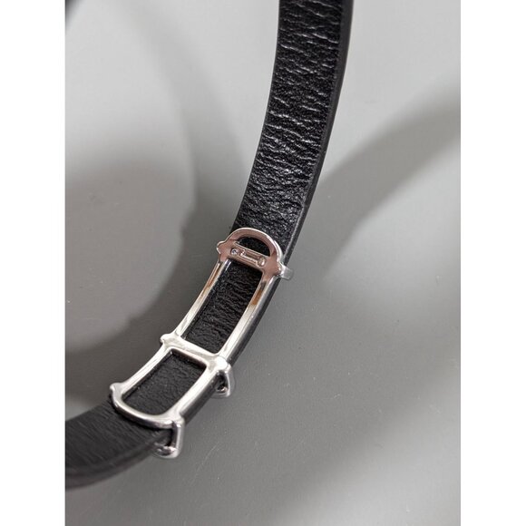 Keep Collective Believe Charm Bracelet Brown Black reversible Leather 8 in - Picture 15 of 16